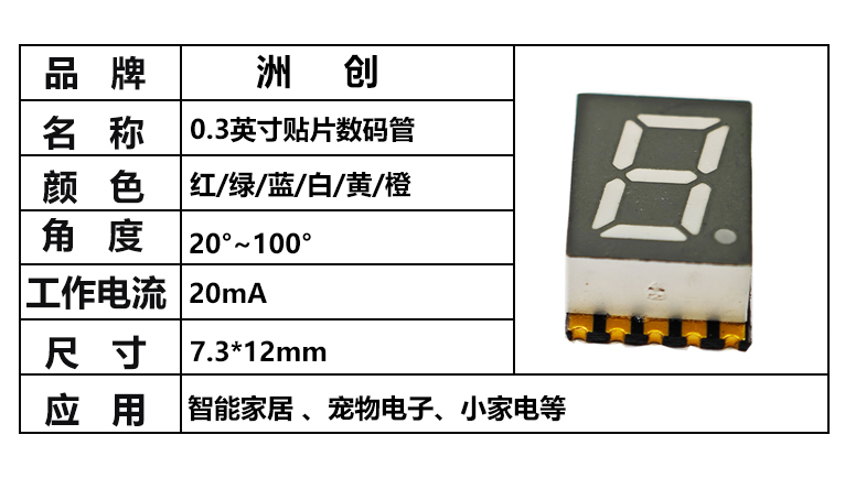 “0.3数码管，贴片数码管”/